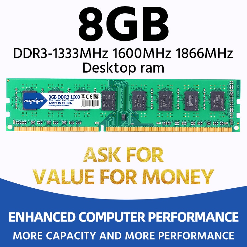Heoriady-DDR3 8GB 1600 Mhz RAM ũž ޸, 2GB..